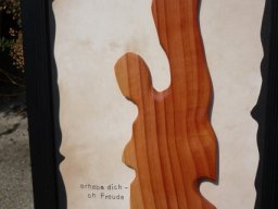18-83 | erhebe dich - oh Freude | Redwood (Bild mit Rahmen) | 32x27 cm